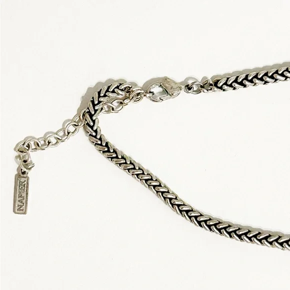 Napier Silver Necklace with Intricate Accents - Picture 9 of 14